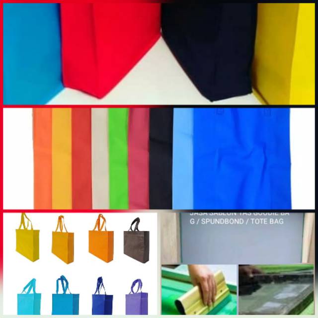 

Goodie bag 25x35x8 / Spundbond / Tote bag / Tas kain