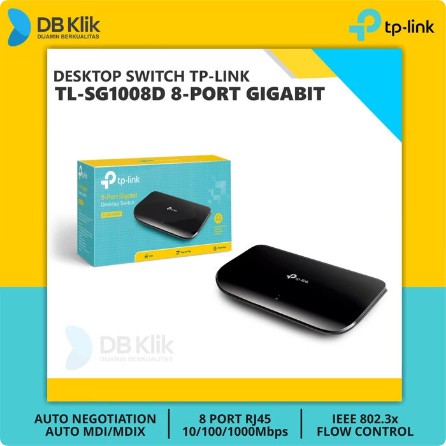 Desktop Switch TP-Link TL-SG1008D 8 Port 10/100/1000Mbps