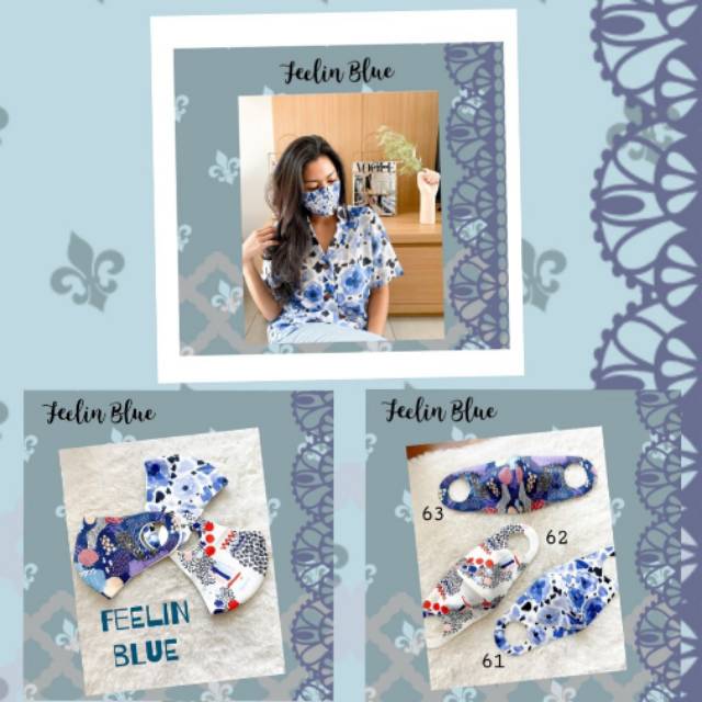 Masker Nestagram Feelin Blue