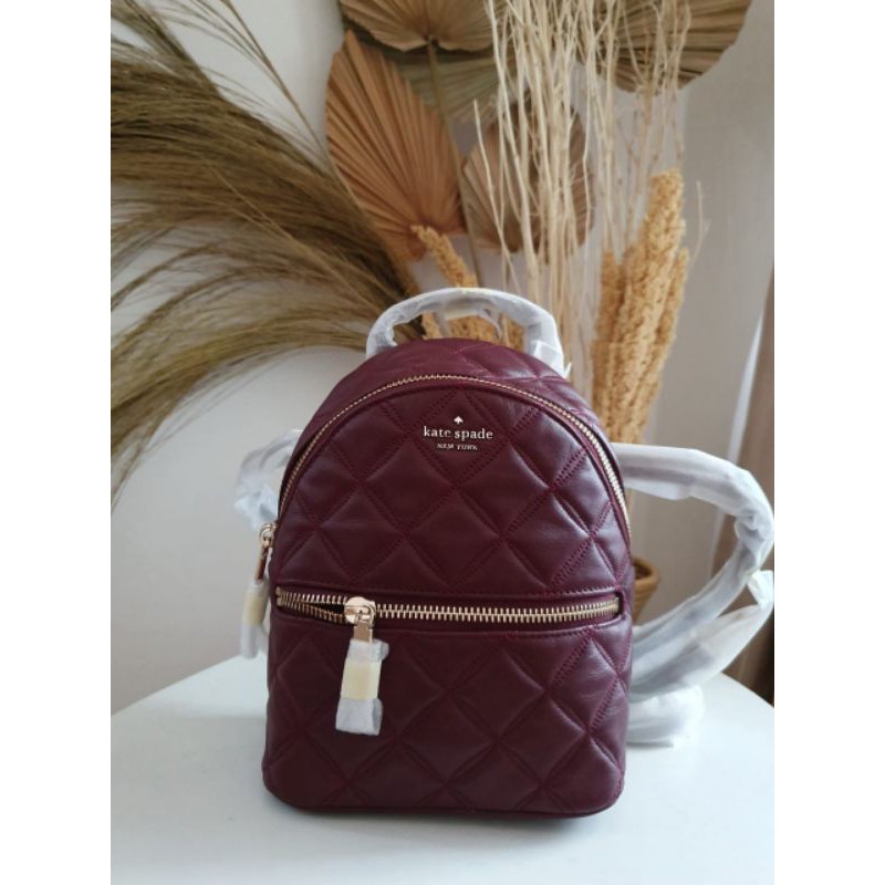 Kate spade Natalia mini convertible backpack cherrywood