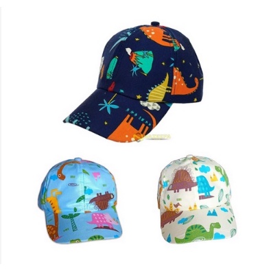 Topi Baseball Anak Laki-Laki Full Printing Karakter Dino Usia 2-8 Tahun