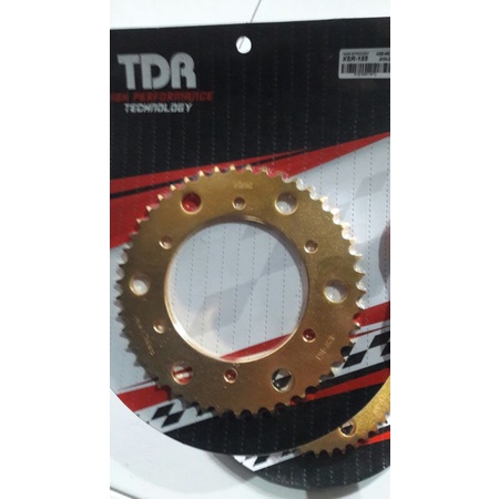 Gear Belakng TDR R15 VVA/V3/VIXION R/XSR 155 GOLD , ORIGINAL TDR