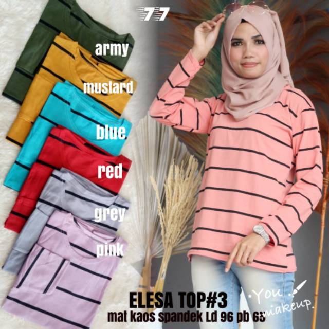 Kaos salur spandek adem