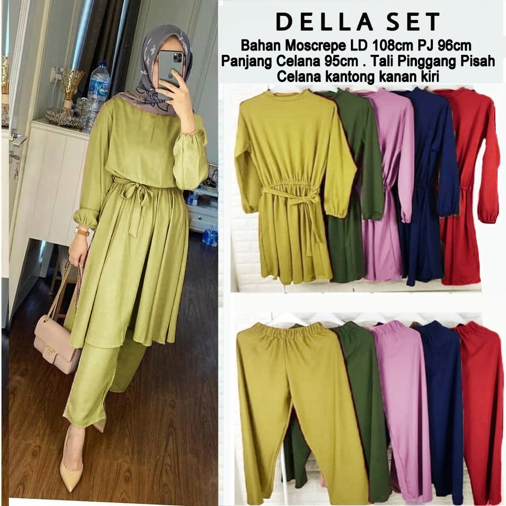 SETELAN SET TUNIK DELLA  04