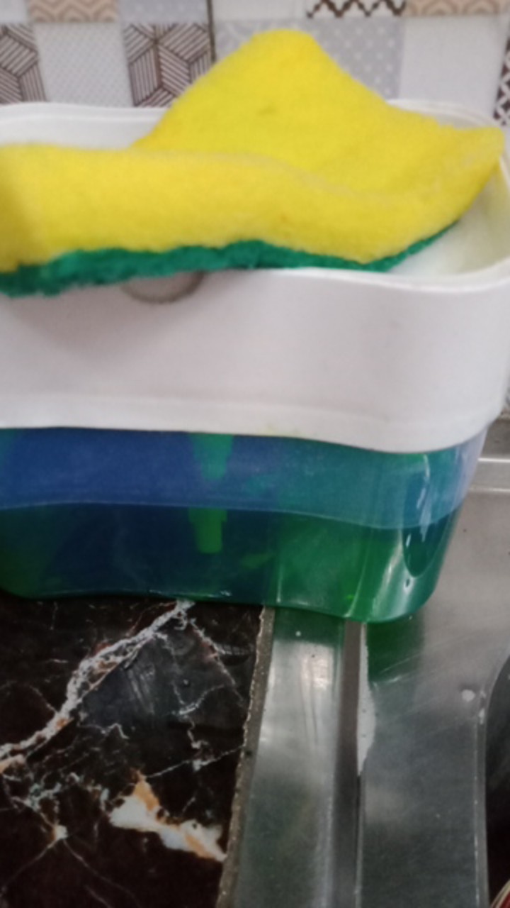Soap Pumpholder Spons Dispenser Sabun Peralatan Dapur