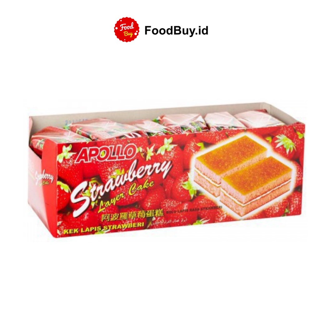 Apollo Layer Cake Rasa Strawberry 18 gr