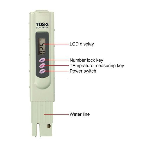 TDS-3 / TDS Meter Digital Alat Ukur Kualitas Air Water Quality Test