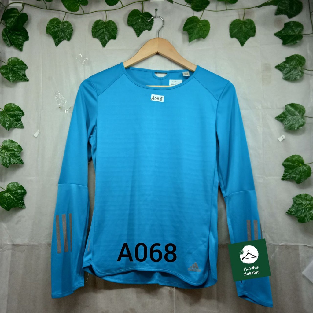 Adidas Climacool Kaos Olahraga Lengan Panjang XS Wanita A068