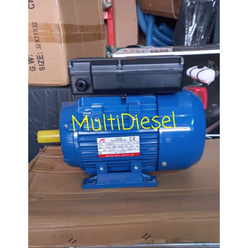 Dinamo Elektro Motor 2Hp 1Phase 2800Rpm × Dinamo AE 90L1-2