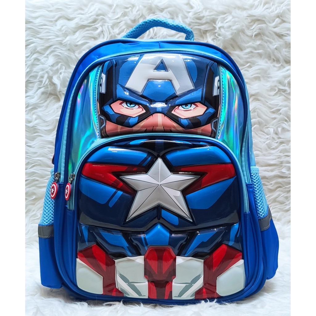 Tas ransel sekolah anak SD BATMAN CAPTAIN SPIDERMAN IRONMAN backpack for school boy toko asemka