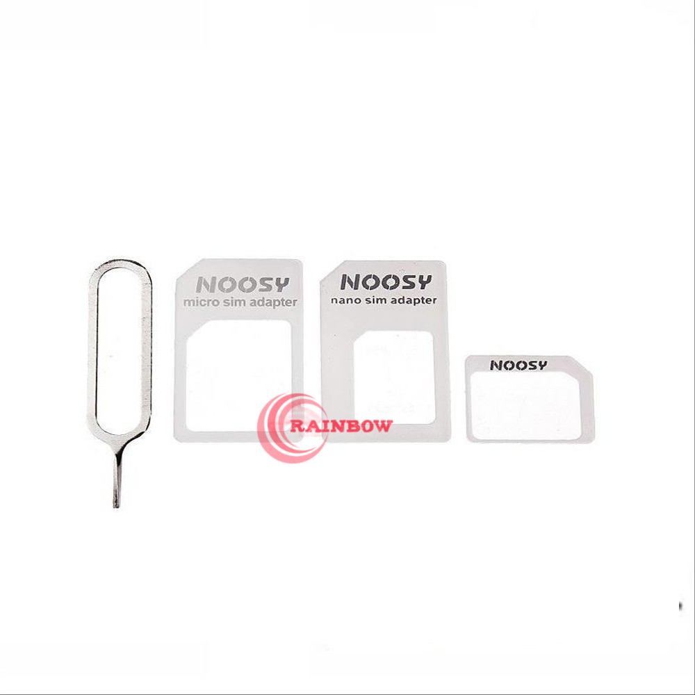 Noosy Sim Adaptor / Adapter 3in1 + Pin / Ejecter /Adapter Sim Noosy murah - warna ACAK/RANDOM