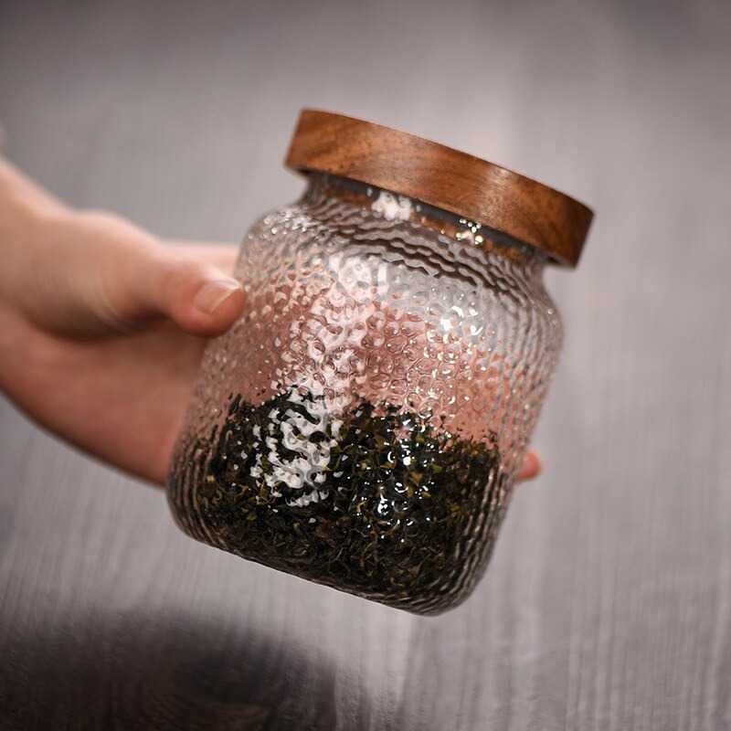 Toples Kaca Estetik Botol Penyimpanan Makanan Unik Glass Storage Jar