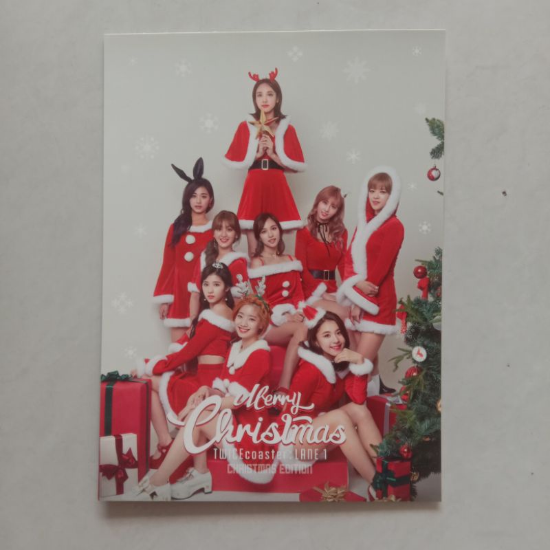 twice special album twicecoaster lane 1 christmas edition postcard nayeon jeongyeon momo sana jihyo 