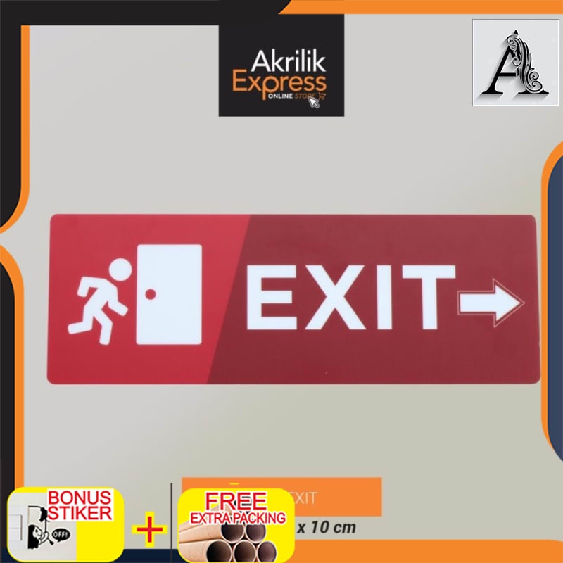 

Promo Sign exit / Exit sign / Sign akrilik
