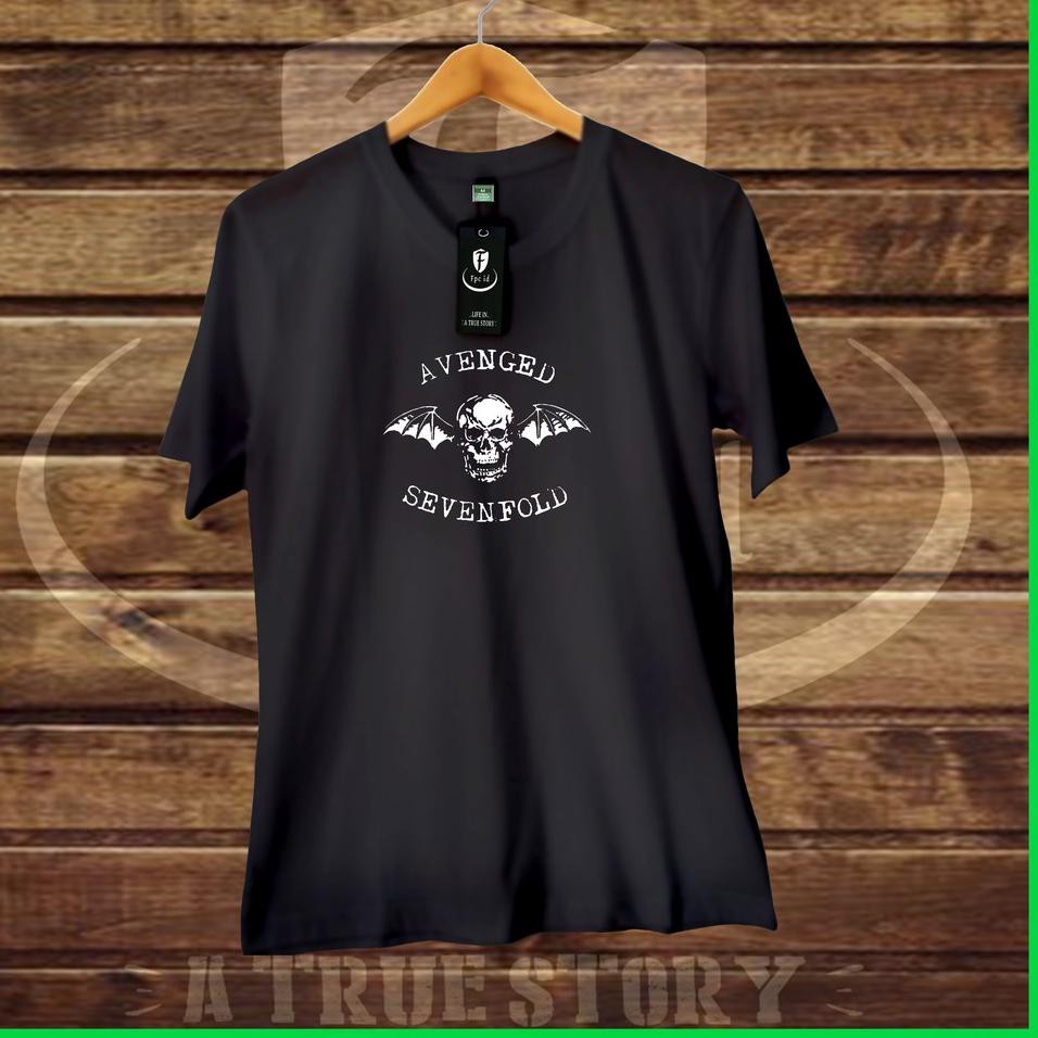 Beli. Kaos Distro Musik | Kaos Avenged Sevenfold Original Cotton Combed 30s - Kaos T Shirt - 0003 ♞