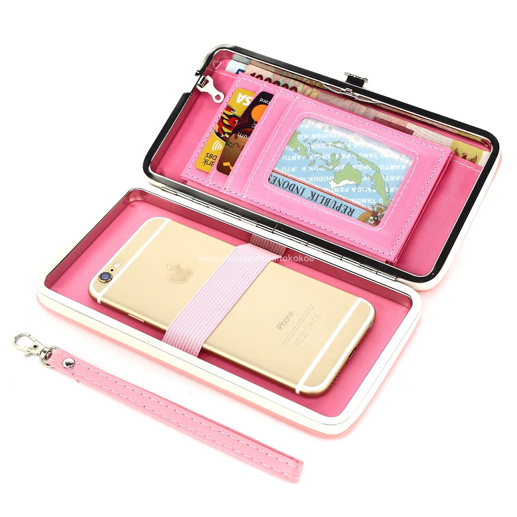 TOKOKOE - Dompet Wanita model Panjang Style Korea muat handphone box wallet Original - Pidanlu