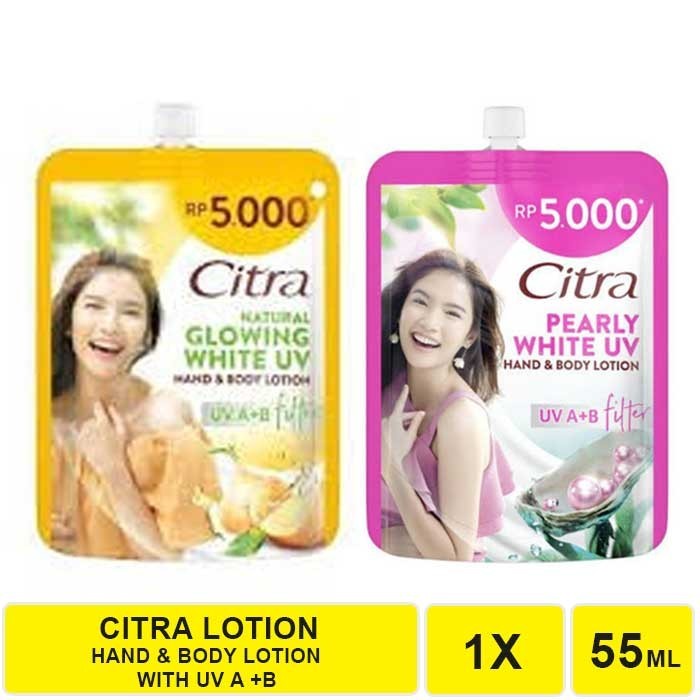 CITRA HAND AND BODY LOTION NATURAL WHITE / PEARL WHITE - 55 ML