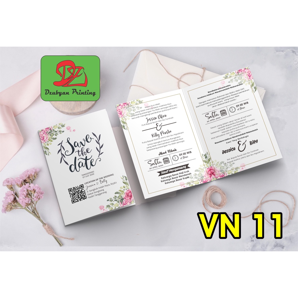 UNDANGAN PERNIKAHAN  VINTAGE  (foto)  Tanpa Minimal Order*  elegan, Murah, Proses  satu hari jadi, Tebal, Banyak Gratisnya-11