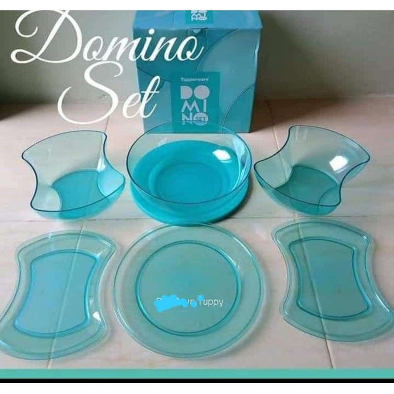 wadah domino set tuperware tosca free box