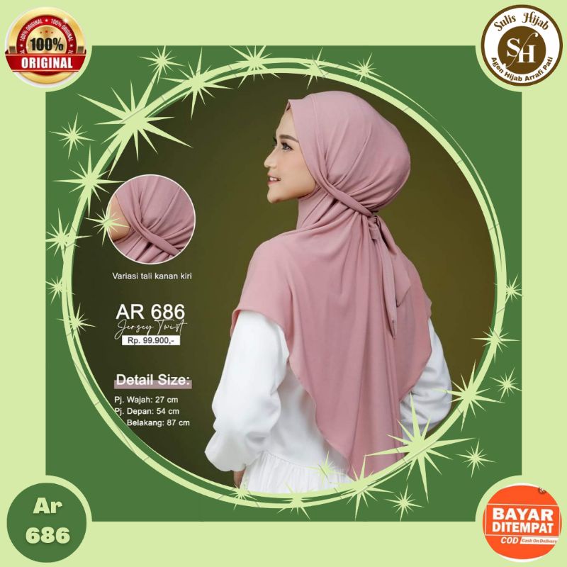 Jilbab hijab kerudung bergo krudung wanita dewasa jersey instan terbaru new terlaris terkini modern 