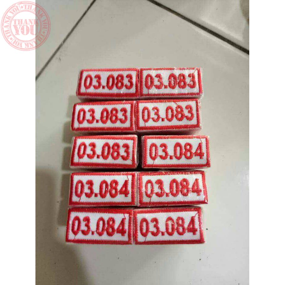 no gudep / atribut pramuka / badge pramuka Bordir Nama Dada