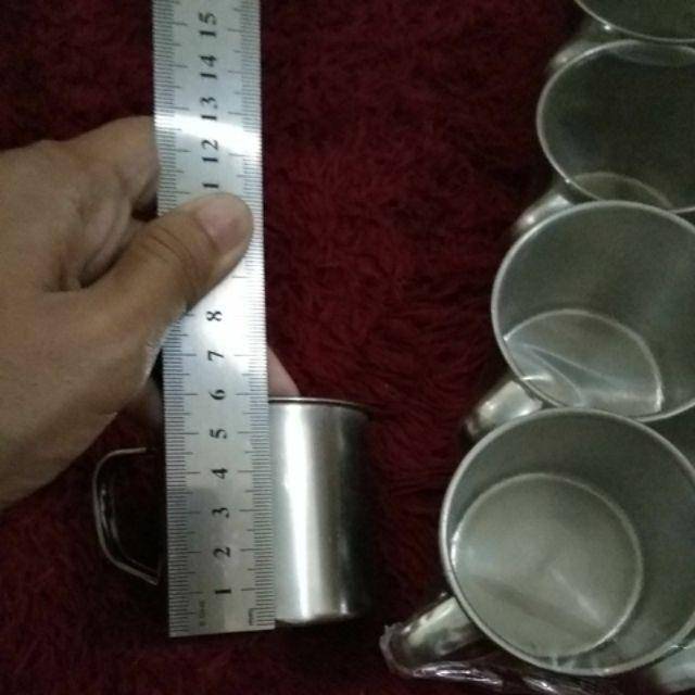 MUG STAINLESS ISI 12 ( 1-LUSIN)