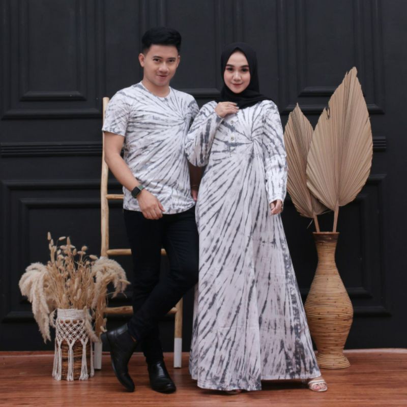 Kaos tie dye gamis tie dye kaos tie dye couple gamis tie dye couple premium motif line spiral