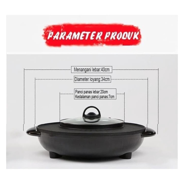 BBQ Panggangan Plus Shabu Dalam 1 Wadah Praktis Dan Hemat