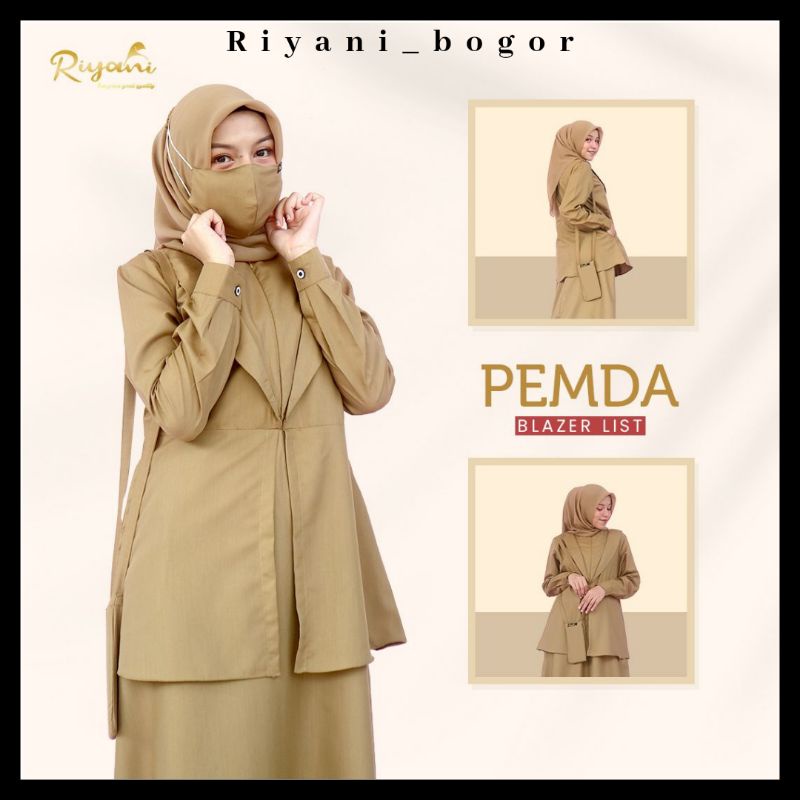 GAMIS KERJA PEMDA BLAZER LIST by RIYANI GAMIS PEMDA GAMIS PNS GURU GAMIS BUAT NGAJAR