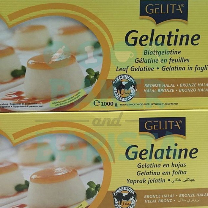 

BEST SELLER GELATINE SHEET (BRONZE) / GELATINE LEMBARAN HALAL (PER 10 LEMBAR) !!!!!