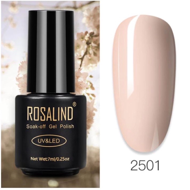 ROSALIND NUDE SERIES 7ml soak off gel polish nude color kutek gel nude tahan lama