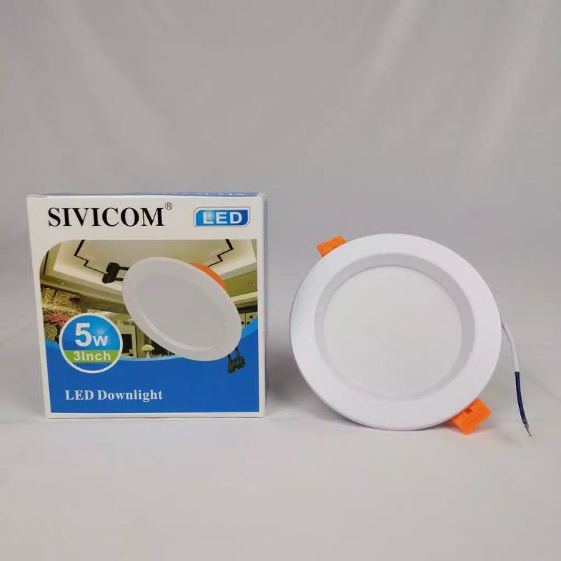 LAMPU DOWNLIGHT LED SIVICOM 5W 3 INCI