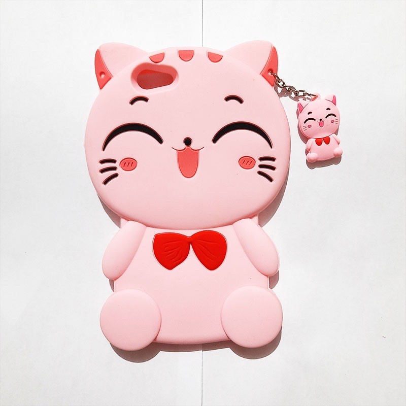 Silikon 3D karakter for OPPO F1S / A59 Silikon boneka lucu pelindung hp case tebal karet softcase lentur