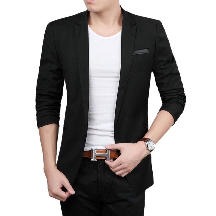 JAS RESMI JAS FORMAL JAS NIKAH BLAZER PRIA BLACK TWIST TERBARU