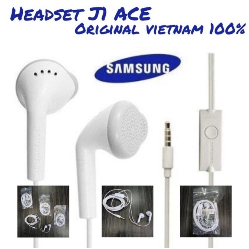 Headset Samsung J1 Ace J2 J3 J5 Made In Vietnam Indonesia - Handsfree Samsung - UA