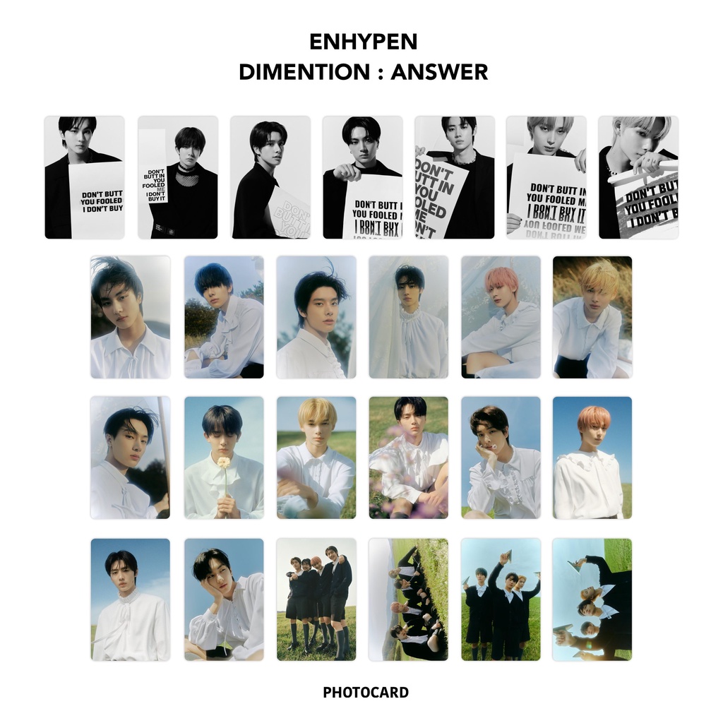 Photocard Enhypen Dimention : Answer