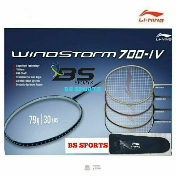 RAKET BADMINTON RAKET LINING WINDSTORM 700 IV WS700 IV WS 700 IV ORIGINAL PRODUCT