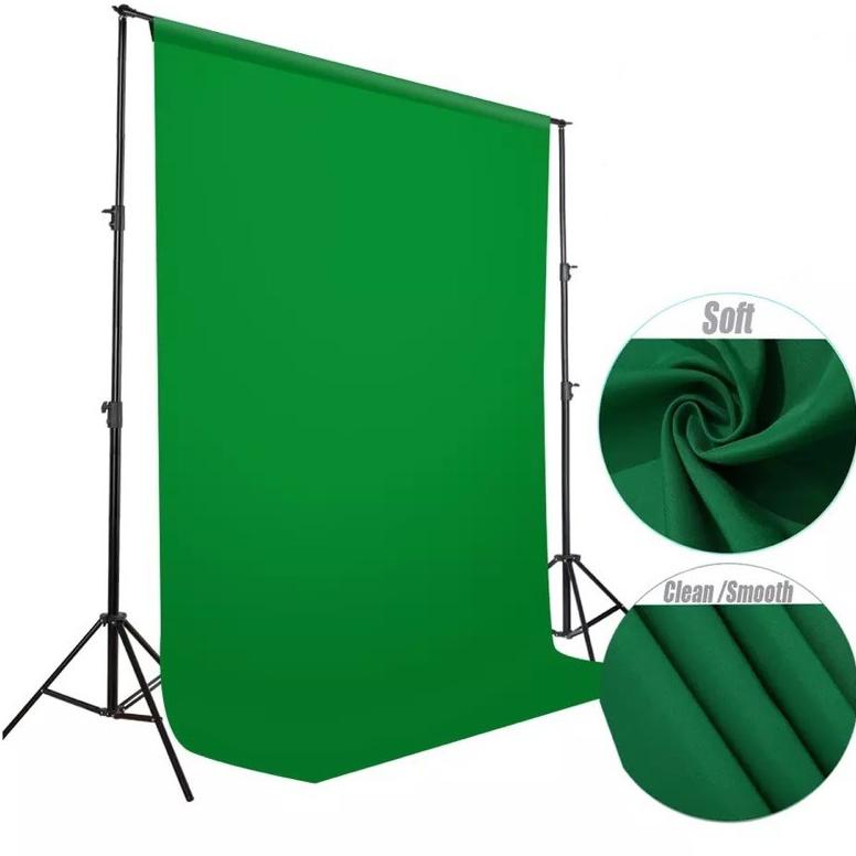 Green Screen Background 3x6 - Kain Background Hijau