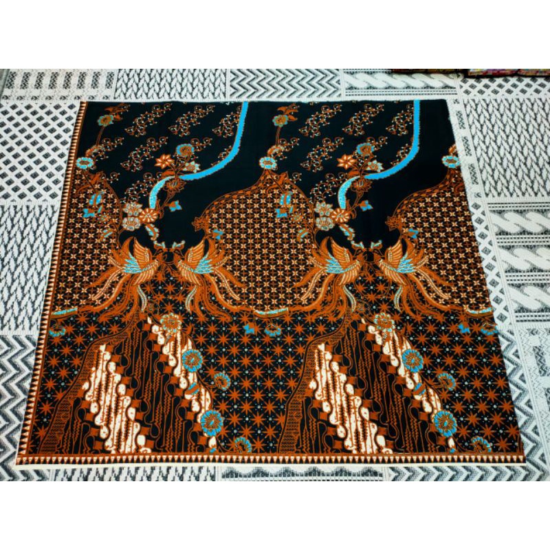 kain batik solo new motif merak kembar parang