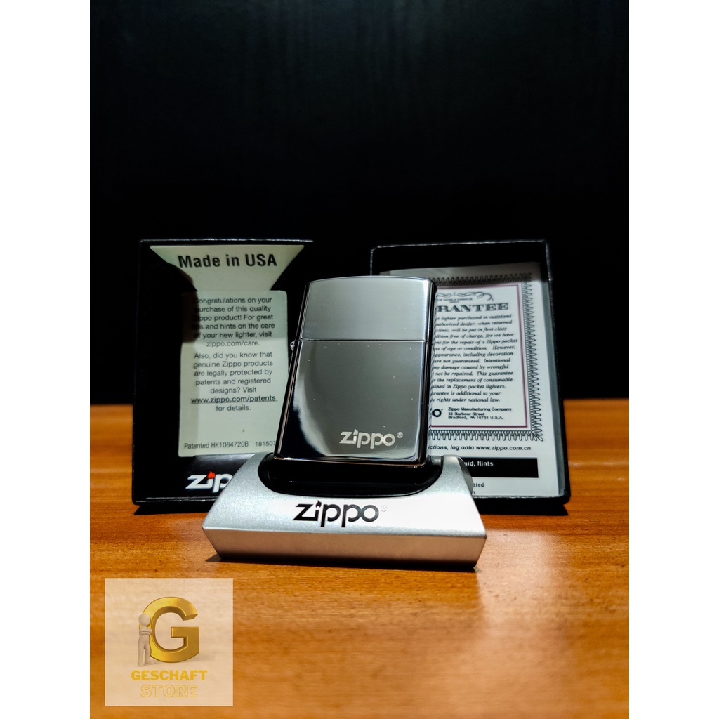 ZIPPO ORIGINAL SILVER CHROME TITLE ZIPPO 317Z I MADE IN USA