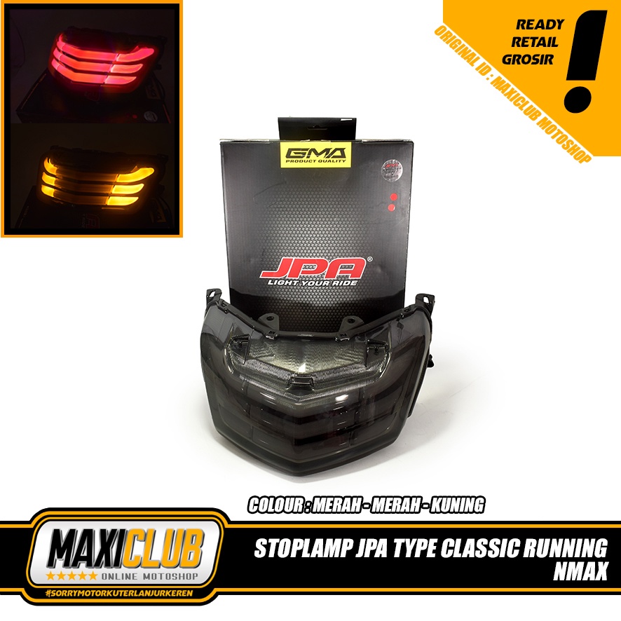 Variasi Motor Yamaha Nmax Stoplamp JPA Tipe Classic Nmax Running Biru