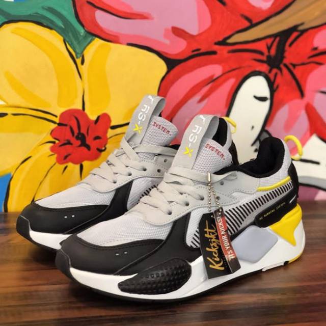 puma rsx grey yellow
