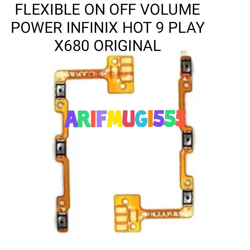 Flexible Flexible Tombol Power On Off Volume infinix Hot 9 Play X680 Original