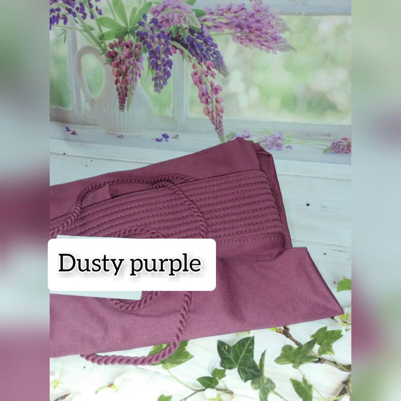 hijab jersey tali tambang/bergo jersey tali kepang/hijab jersey tali kepang/kerudung jersey tambang/hijab tali tambang polos variasi-dusty purple
