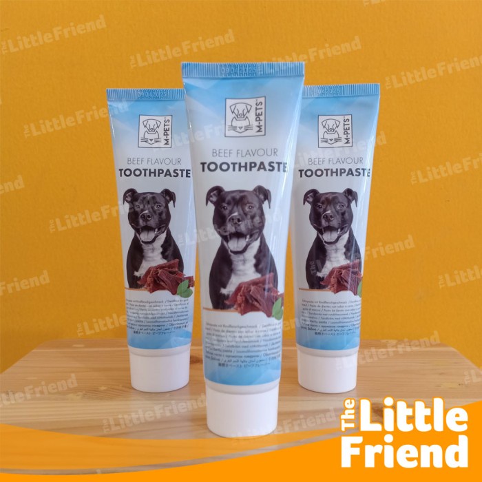 Bioline Toothpaste Odol Pasta Gigi Anjing BEEF M-PETS Dental Care 100g