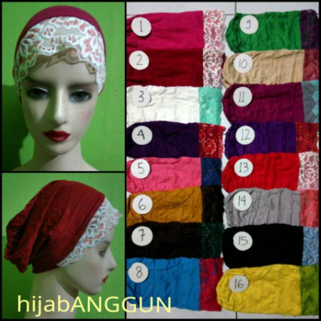 daleman jilbab renda