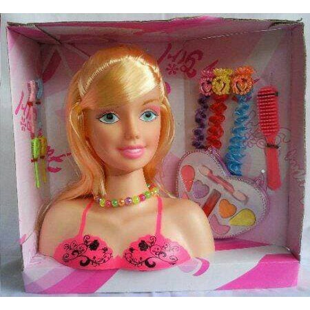 Mainan Boneka Makeup Barbie kepala Barbie Salon salonan