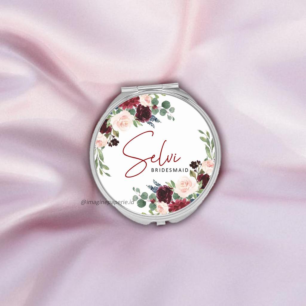 Cermin custom /Kaca Bridesmaid / Souvenir Bridesmaid/ Souvenir cermin custom