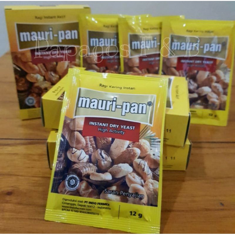 

Ragi instant / Instan Mauri pan / Pengembang Mauripan 12 gr / gram