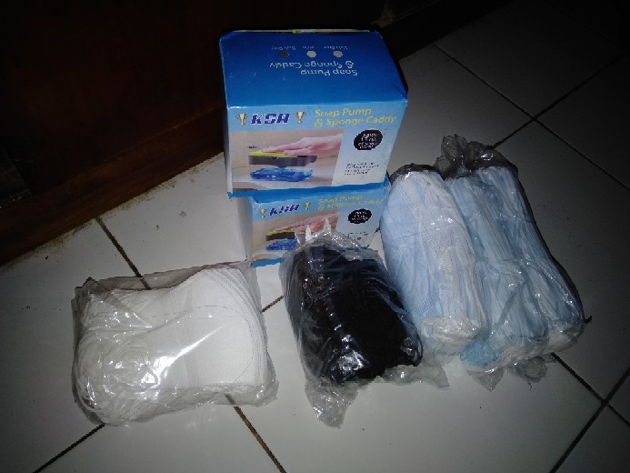Hokee - Tempat Pompa Sabun Spon Cuci Piring System Soap And Sponge